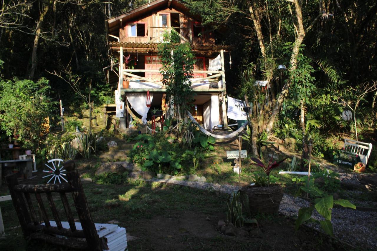 Cabana Magica Praia E Floresta, Vale Da Utopia, Pinheira Villa Guarda do Embaú Exteriör bild