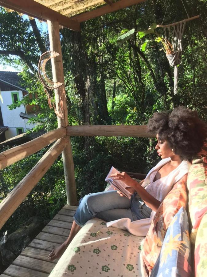 Cabana Magica Praia E Floresta, Vale Da Utopia, Pinheira Villa Guarda do Embaú Exteriör bild